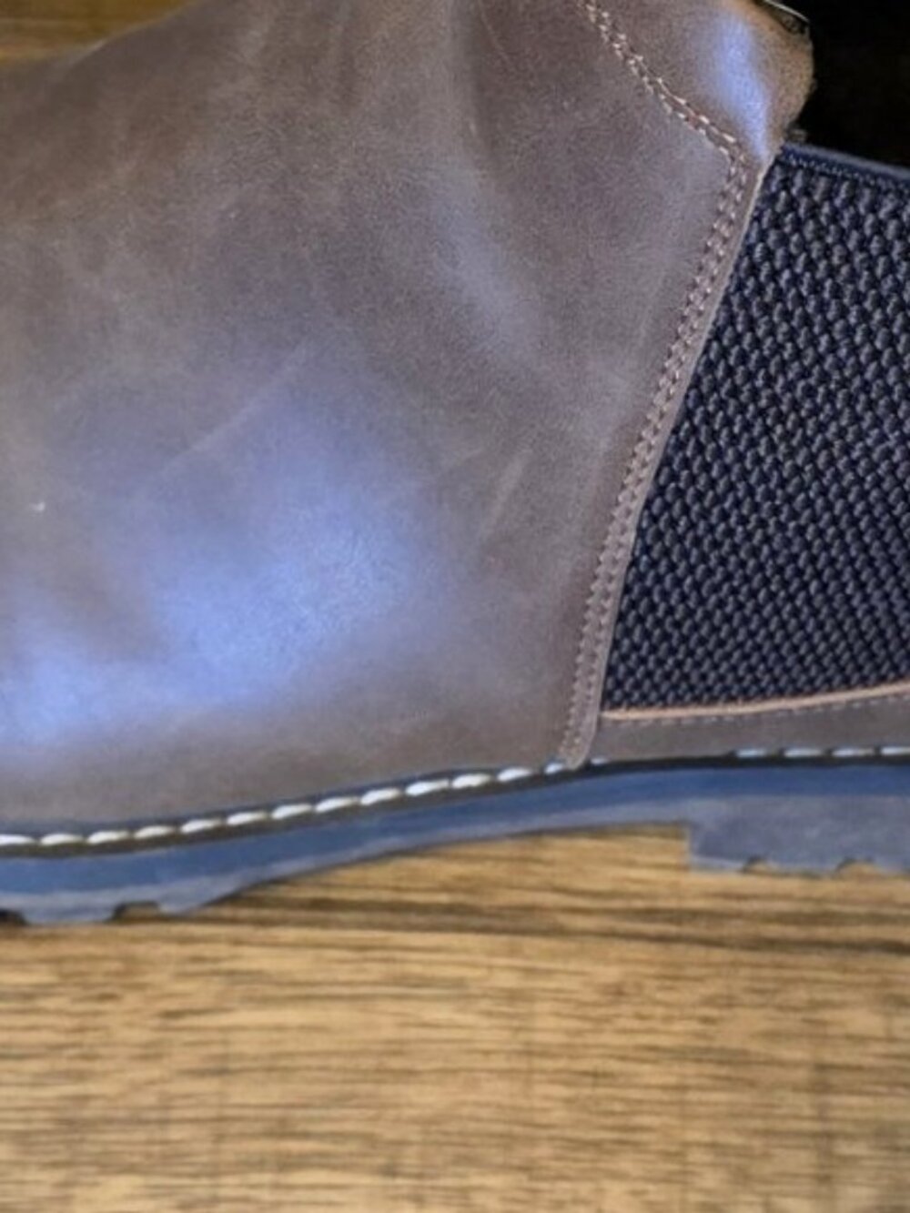 Denver Hayes Brown Chelsea Boots Men's 10.5 Fur Lined Side Zip Winter Boot